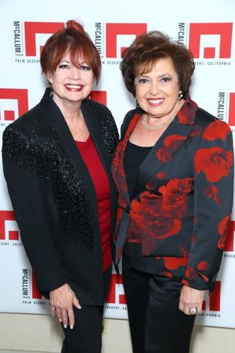 Joey with Desert Symphony President Nancy Tapick at the McCallum concert. 12/1/15
