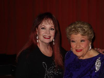 Marilyn Maye at the Annenberg on 1/16. She's almost 88 and still singing....AND you KNOW I just LOVE THOSE FALSE EYELASHES!!!! Photo courtesy of Tom Read.