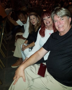 As guests of Fred "The Hammer" and Linda Williamson w/ Jim Rider @ "Earth Wind and Fire" @ Fantasy Springs. July 29.